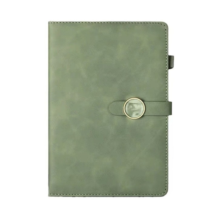 Round Clasp Leather Notebook 5
