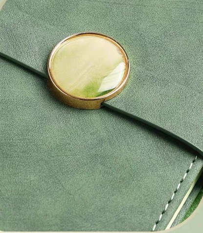 Round Clasp Leather Notebook 6