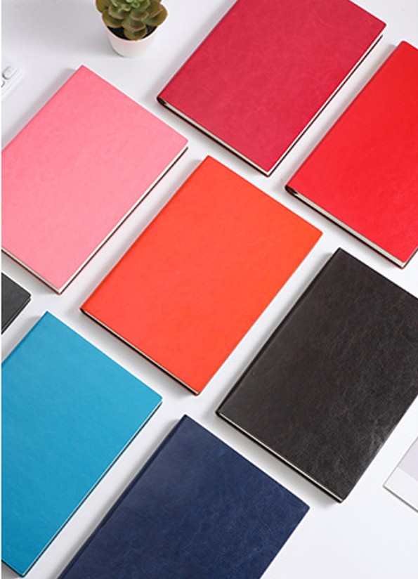 Simple Plain Leather Notebook 6