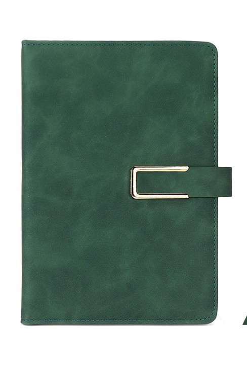 U Magnet Buckle Leather Notebook 10
