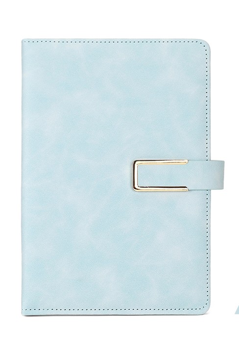 U Magnet Buckle Leather Notebook 11