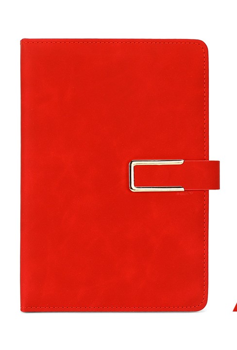 U Magnet Buckle Leather Notebook 14