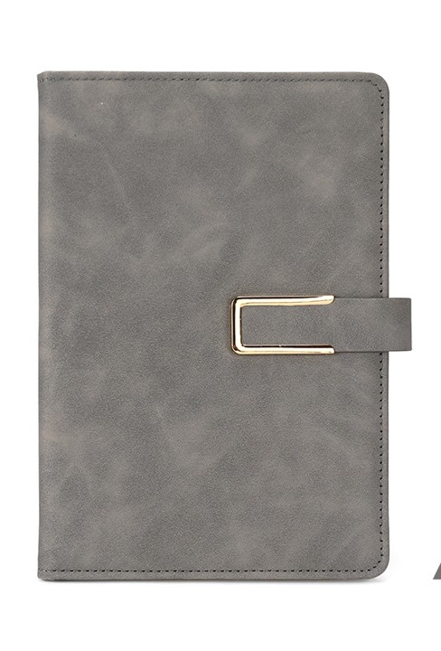 U Magnet Buckle Leather Notebook 15