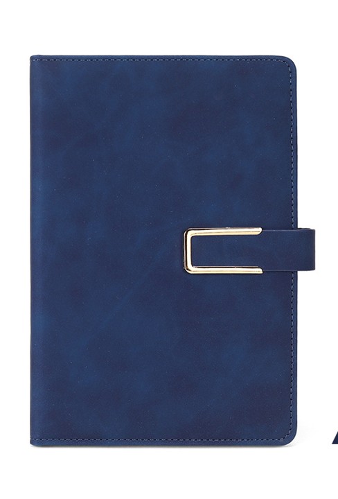 U Magnet Buckle Leather Notebook 16