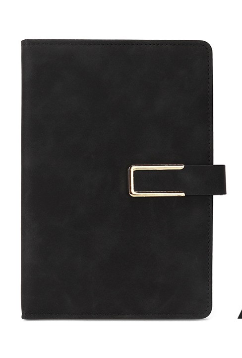 U Magnet Buckle Leather Notebook 2