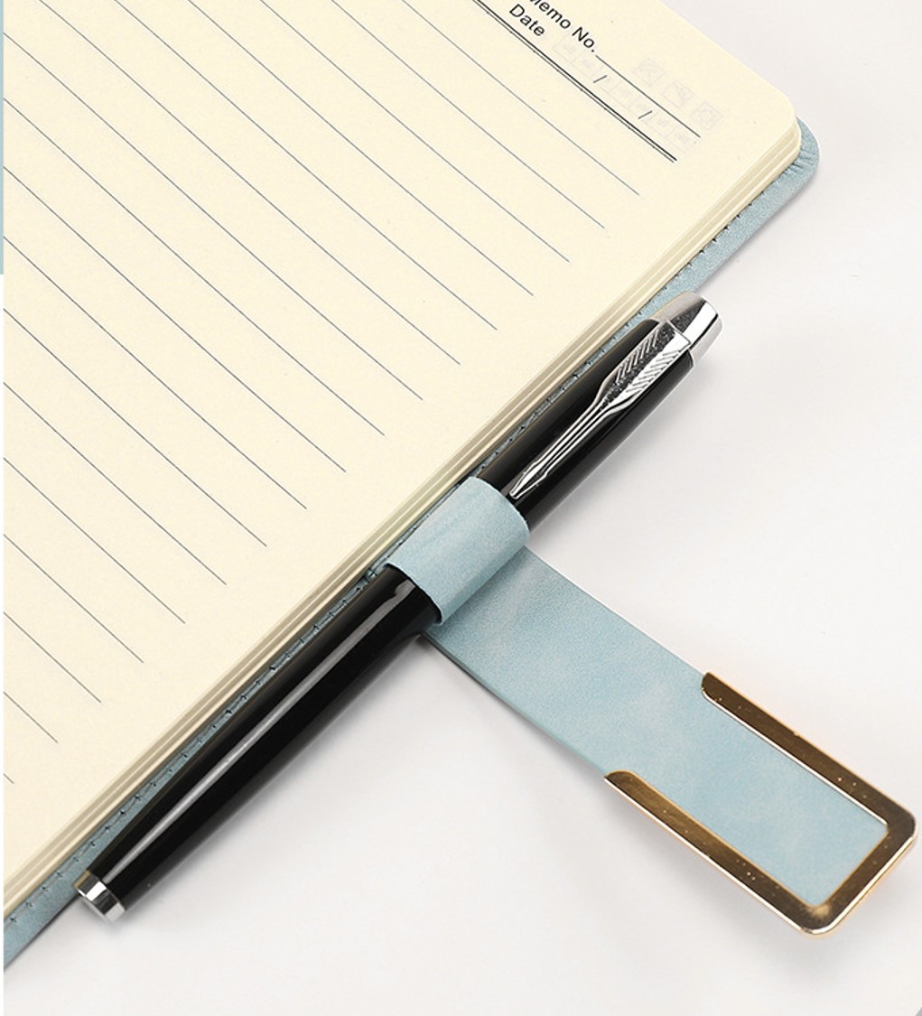 U Magnet Buckle Leather Notebook 4