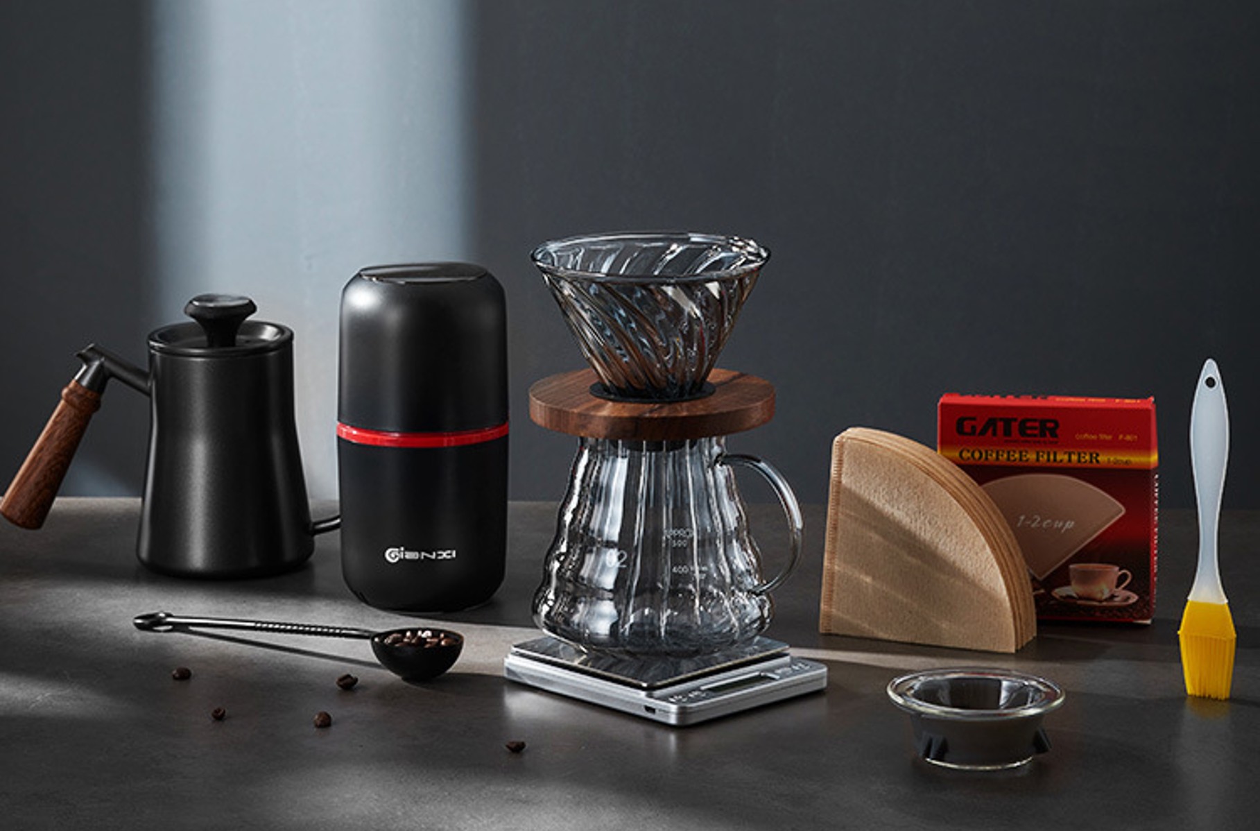 10 Piece Complete Pourover Coffee Gift Set