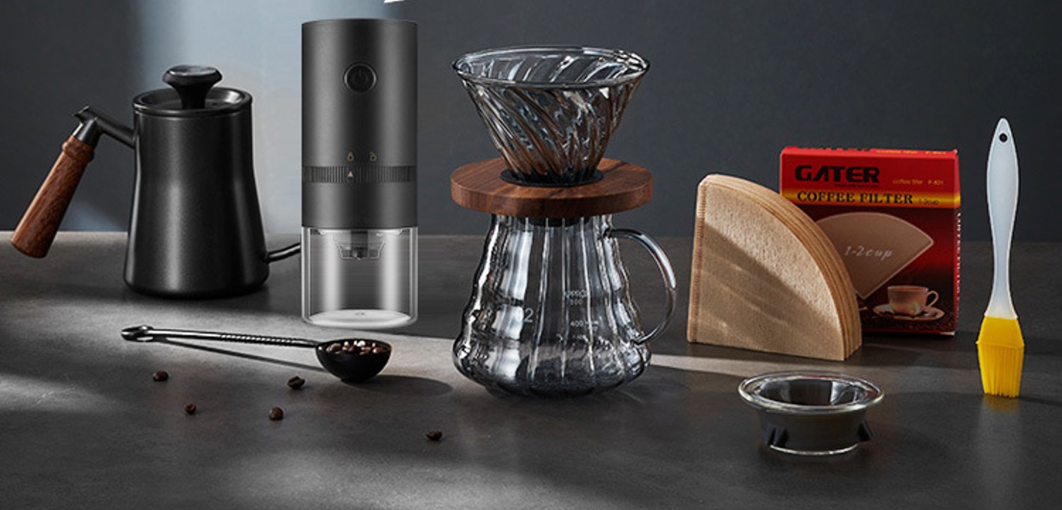 9 Piece Complete Pourover Coffee Gift Set