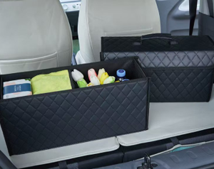 Foldable Leather Car Trunk Organizer