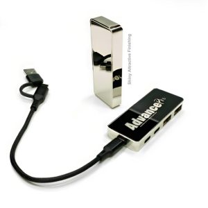 light up logo premium usb c hub