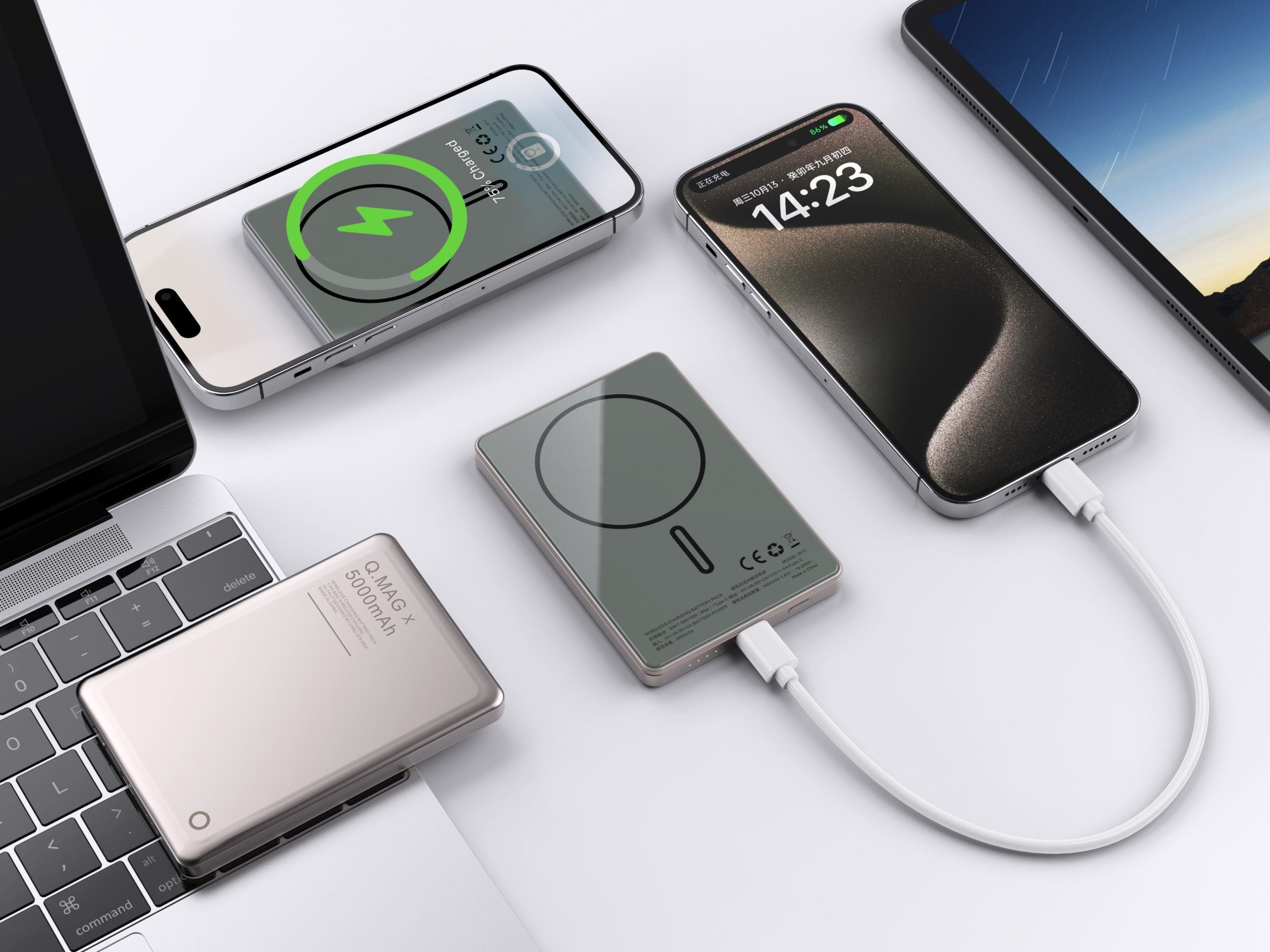 QMAG Titanium 5000mah Wireless Powerbank - Image 2