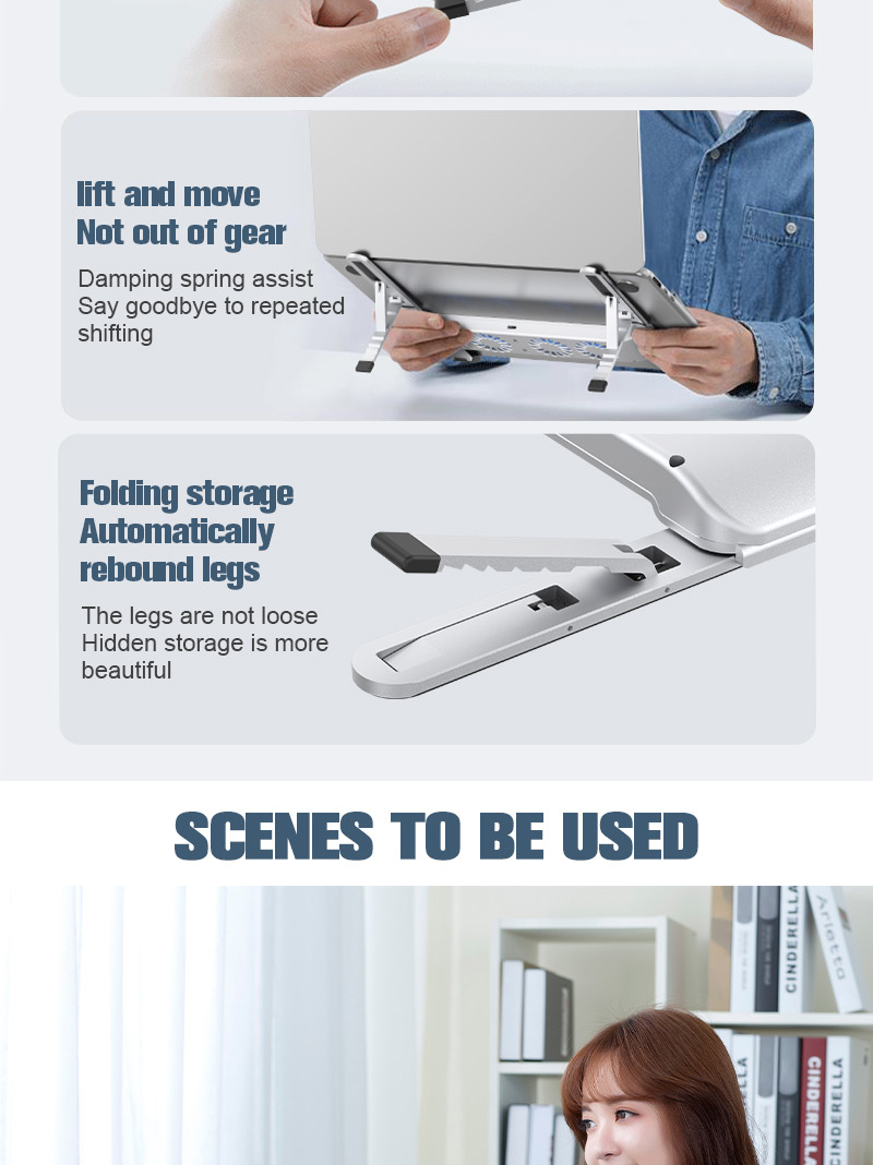 CoolEdge X17 – Foldable Laptop Stand with Fans - Image 5