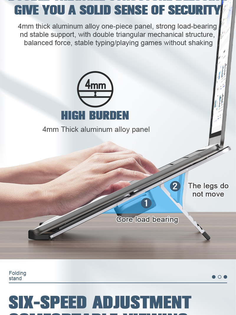 CoolEdge X17 – Foldable Laptop Stand with Fans - Image 12