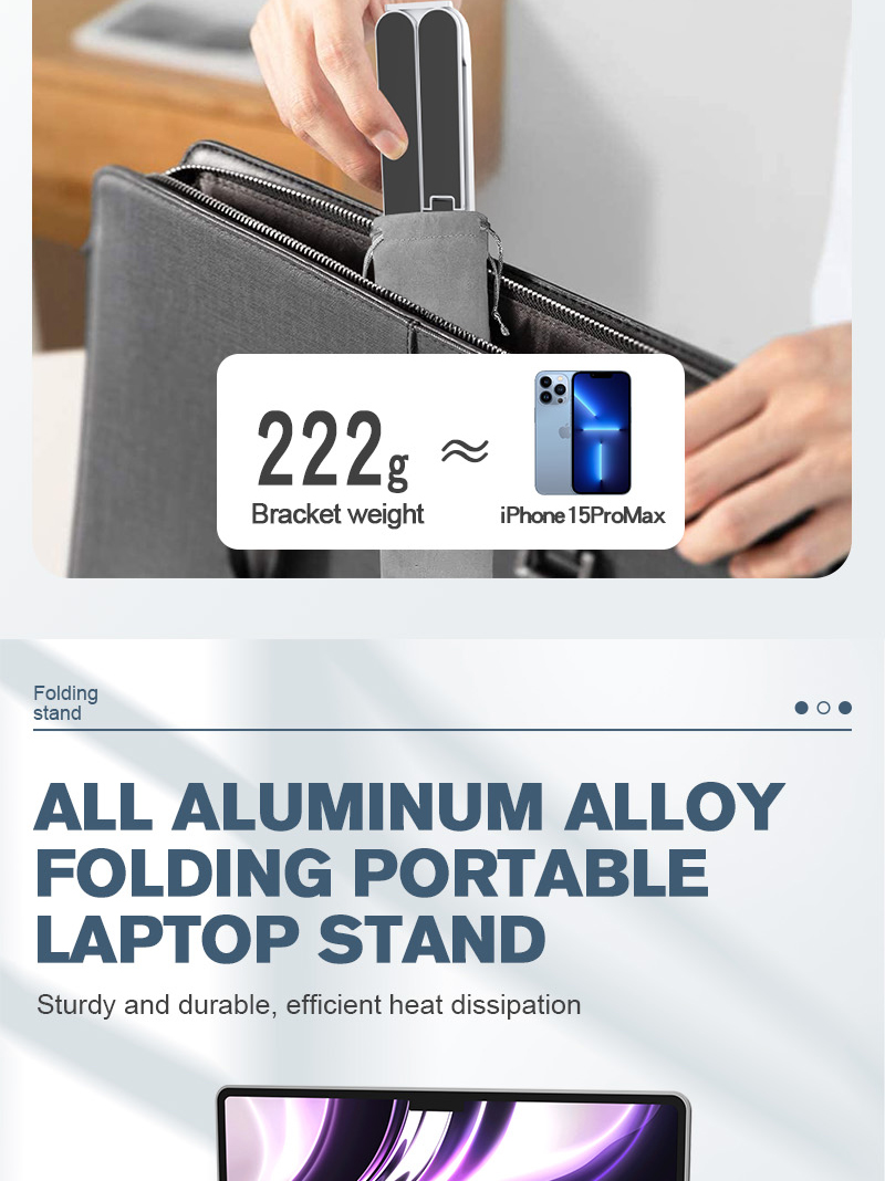 CoolEdge X17 – Foldable Laptop Stand with Fans - Image 13