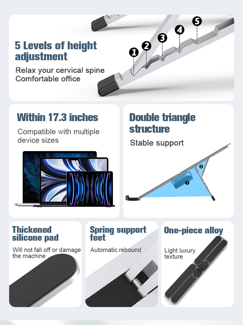 CoolEdge X17 – Foldable Laptop Stand with Fans - Image 19