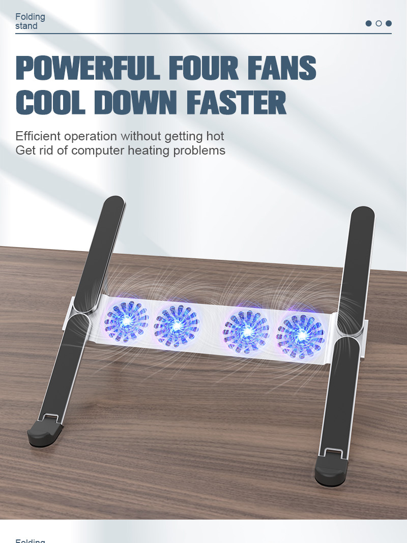 CoolEdge X17 – Foldable Laptop Stand with Fans - Image 20
