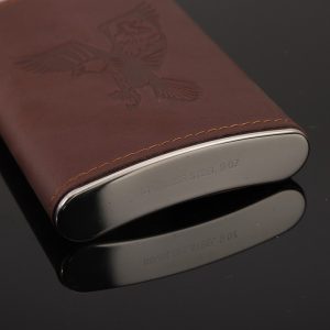 Crest Flask Gift Set – 6-Piece Stainless Steel Edition