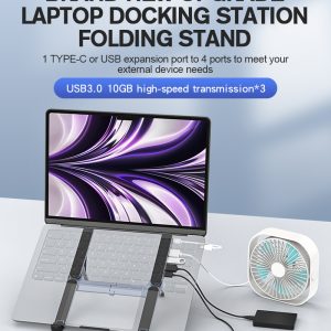UltraDoc Pro 6-in-1 Folding Laptop Docking Stand