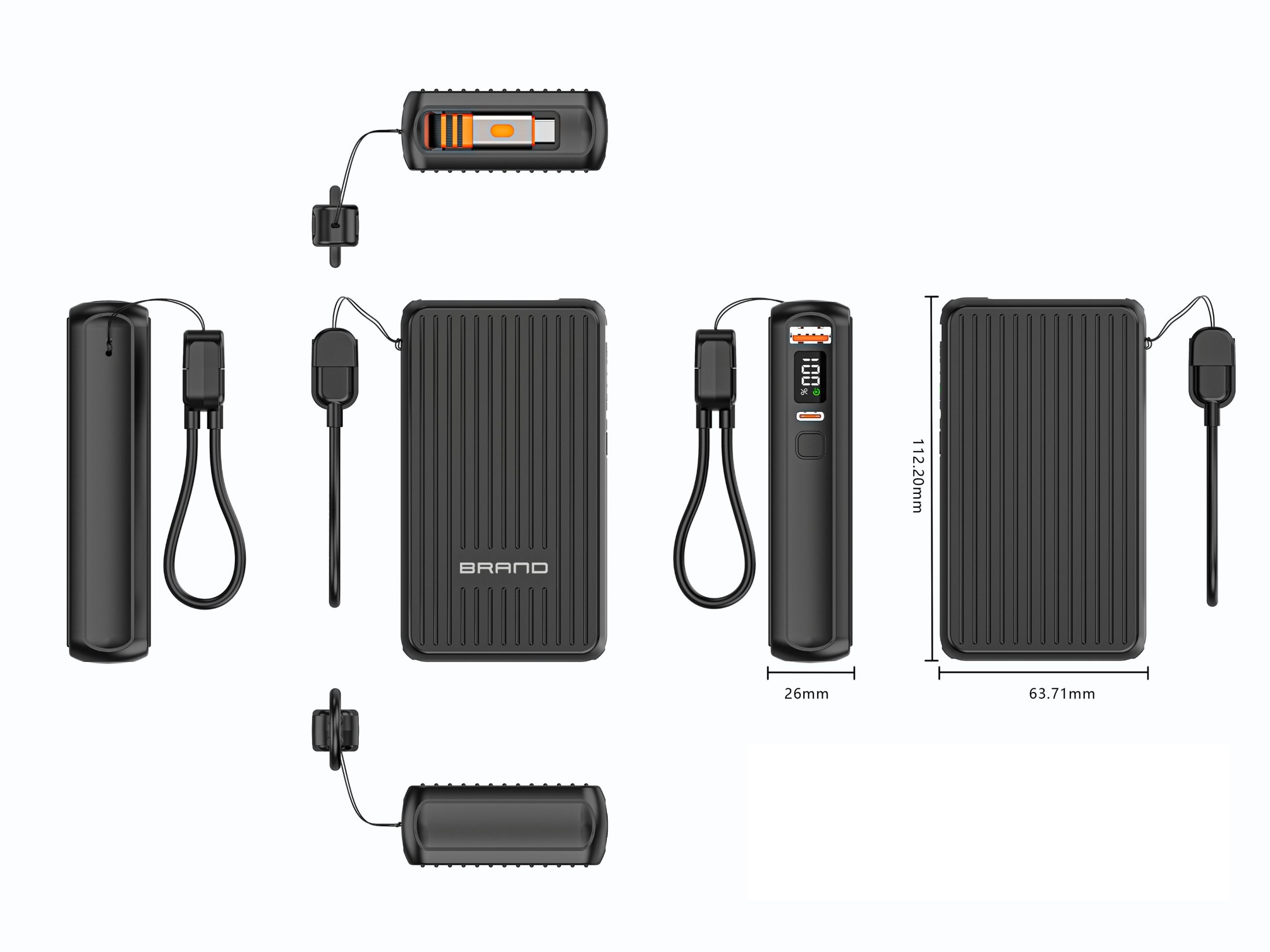 Luggage Strip Retract Cable Powerbank - Image 2