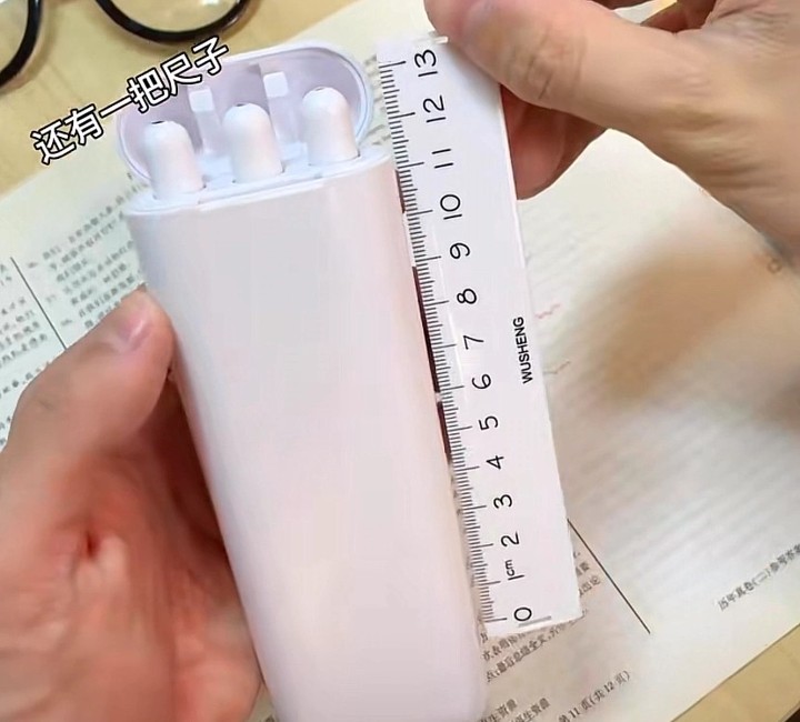 Trio Pen Set with Ruler in Magnetic Case - Image 6