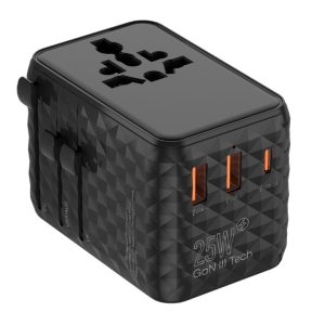 25W Type C Gan Travel PRISM with In Built Cable