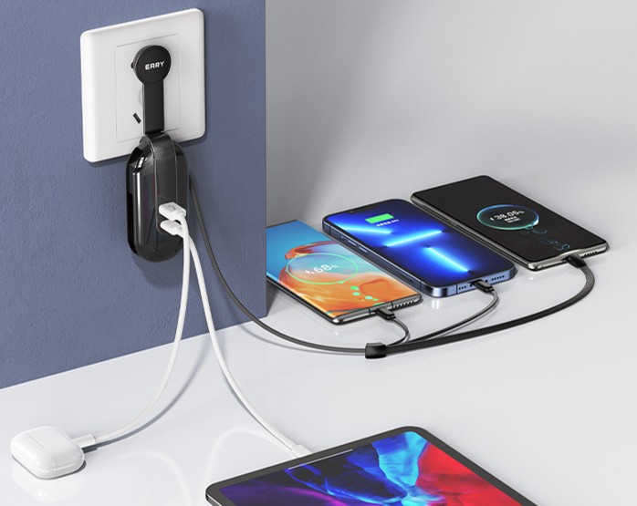 3 in 1 Multi Port Adaptor USB Charger