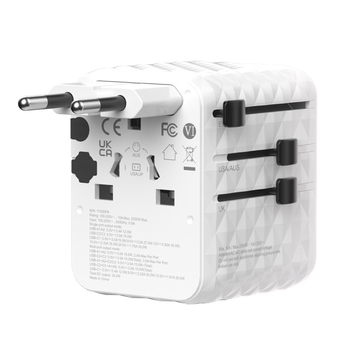 35W Gan Prism Travel Adapter - Image 3