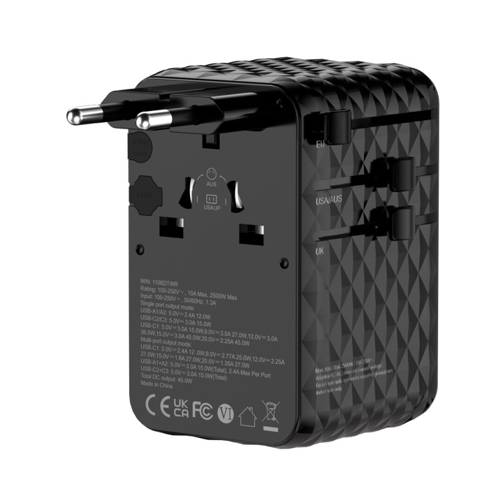 45W Prism GaN III Travel Adapter with Built-in Cable - Image 3