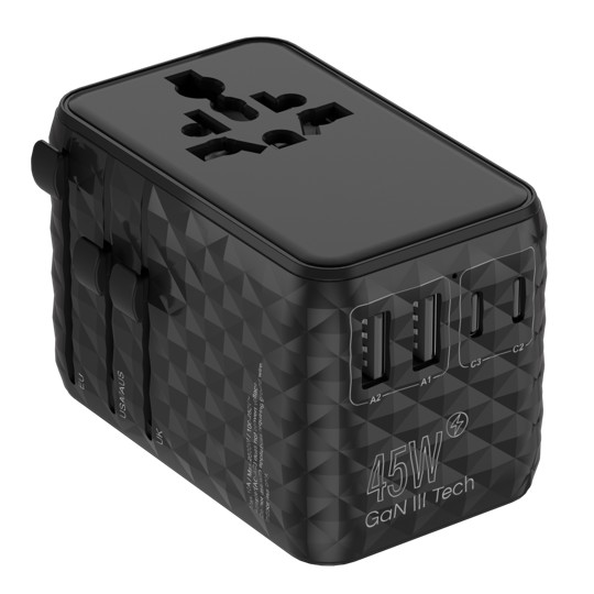 45W Prism GaN III Travel Adapter with Built-in Cable - Image 5