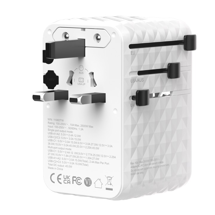 45W Prism GaN III Travel Adapter with Built-in Cable - Image 7