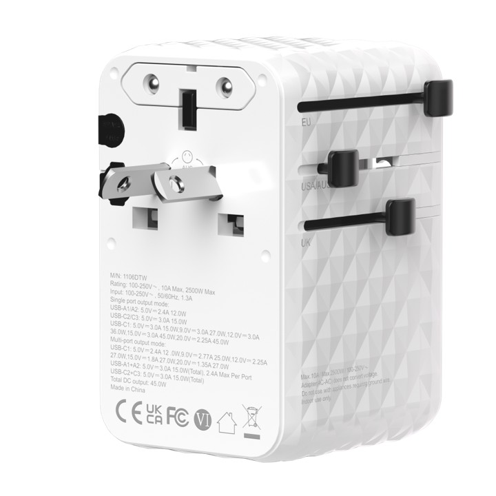 45W Prism GaN III Travel Adapter with Built-in Cable - Image 9
