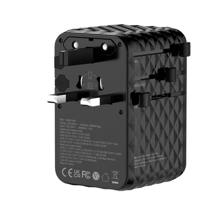 45W Prism GaN III Travel Adapter with Built-in Cable - Image 13