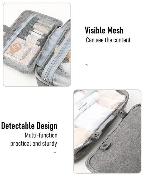 Aqua Fold Toiletries Pouch Bag - Image 3