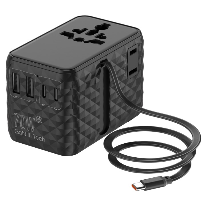 PowerFlex 70 GaN Travel Adapter with Built-in Cable - Image 5
