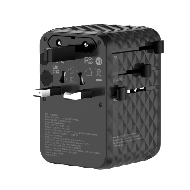 Prism 35W GaN 3 Travel Adapter with Built-in Cable - Image 3