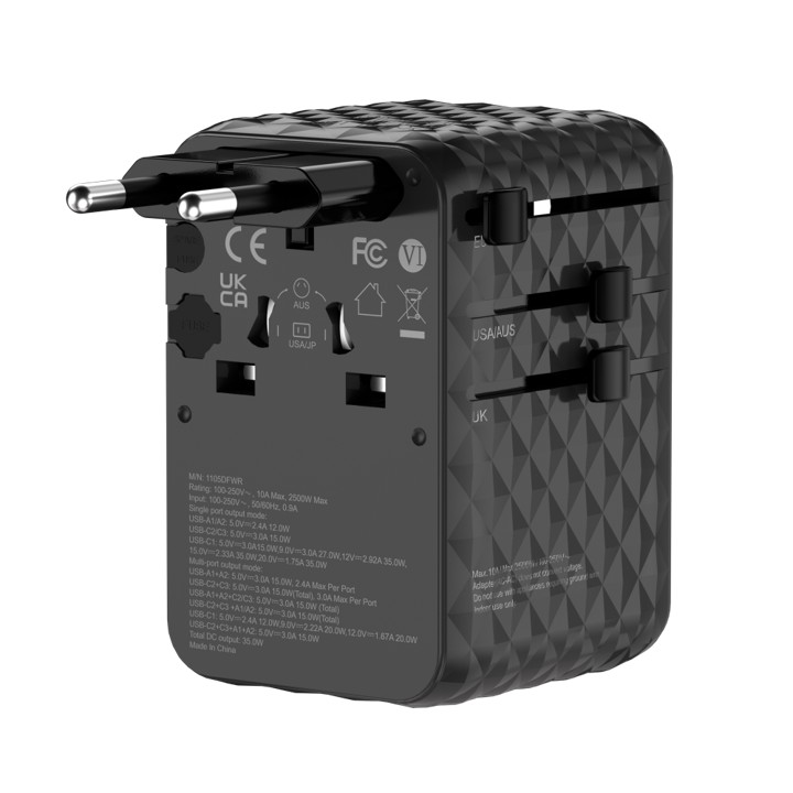 Prism 35W GaN 3 Travel Adapter with Built-in Cable - Image 4