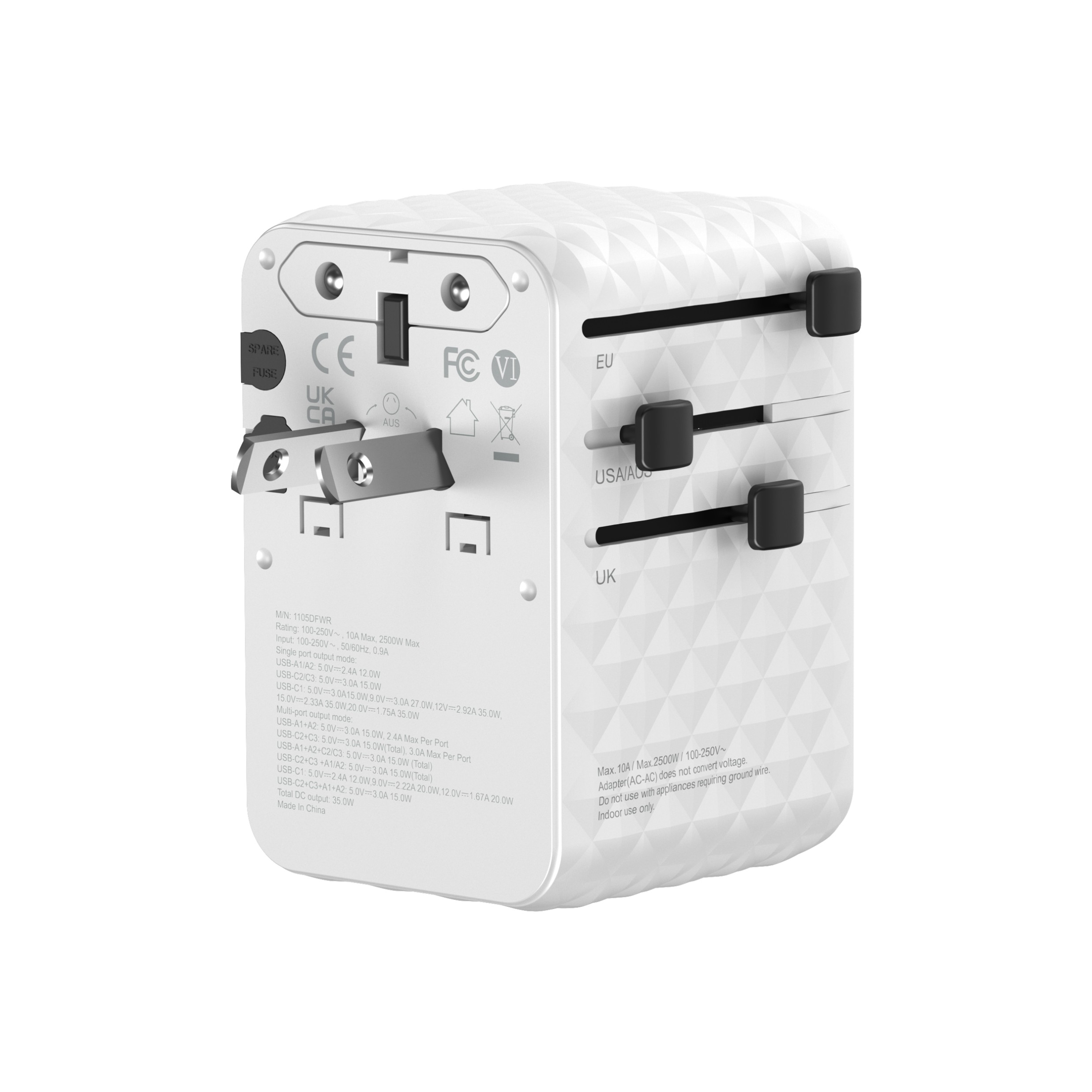 Prism 35W GaN 3 Travel Adapter with Built-in Cable - Image 7