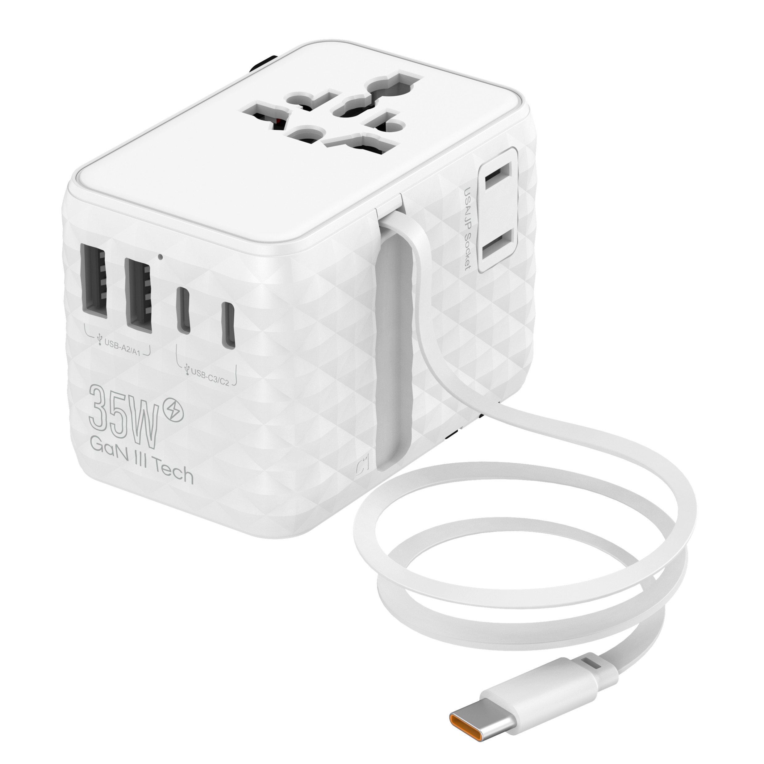 Prism 35W GaN 3 Travel Adapter with Built-in Cable - Image 12