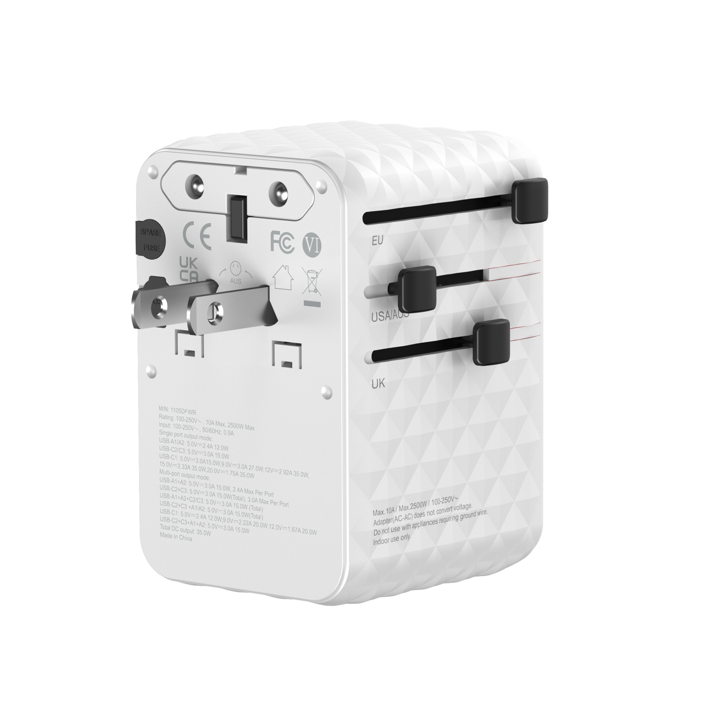 Prism 35W GaN 3 Travel Adapter with Built-in Cable - Image 13