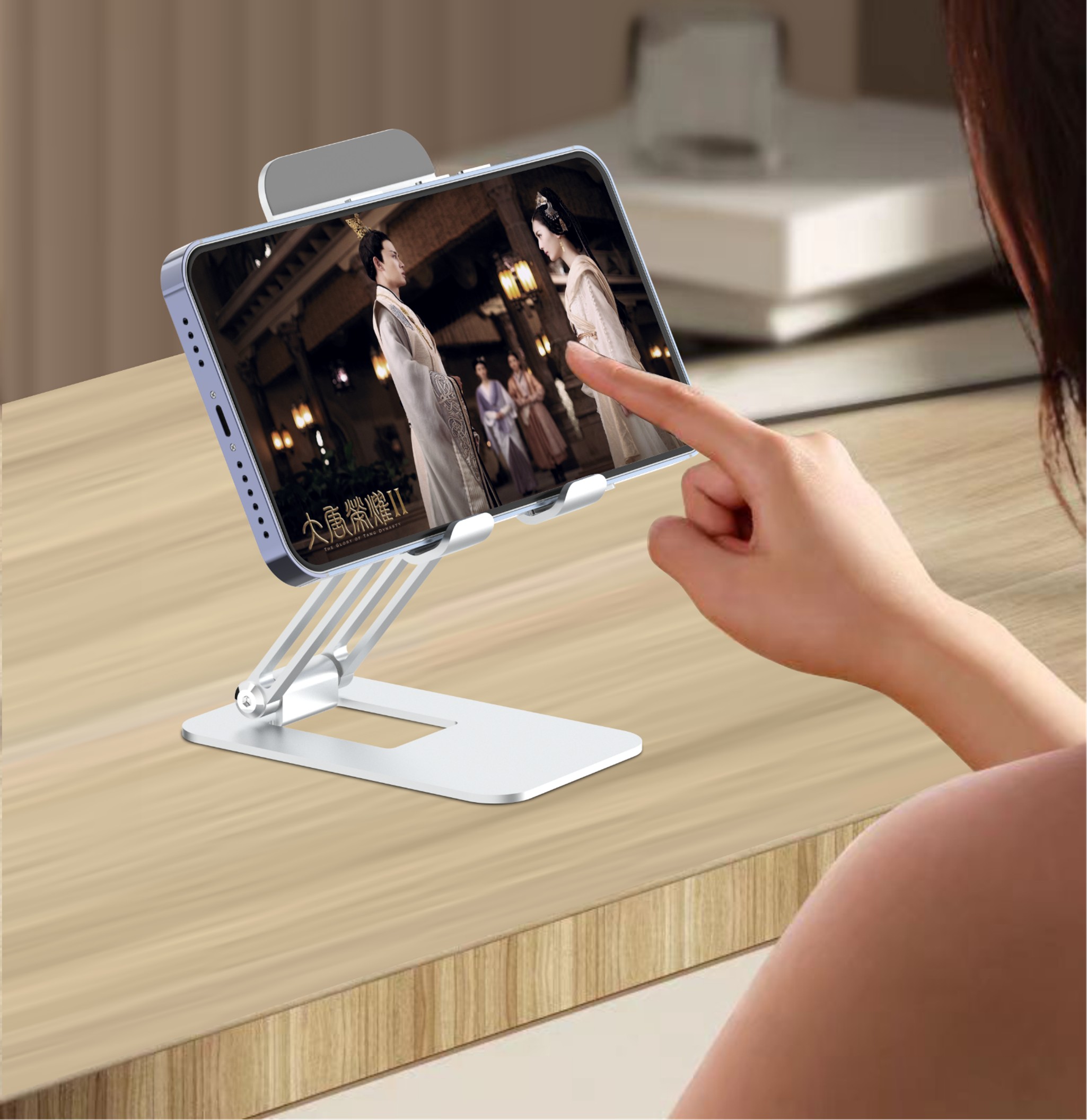 Sleek Fold Aluminum Phone Stand - Image 8