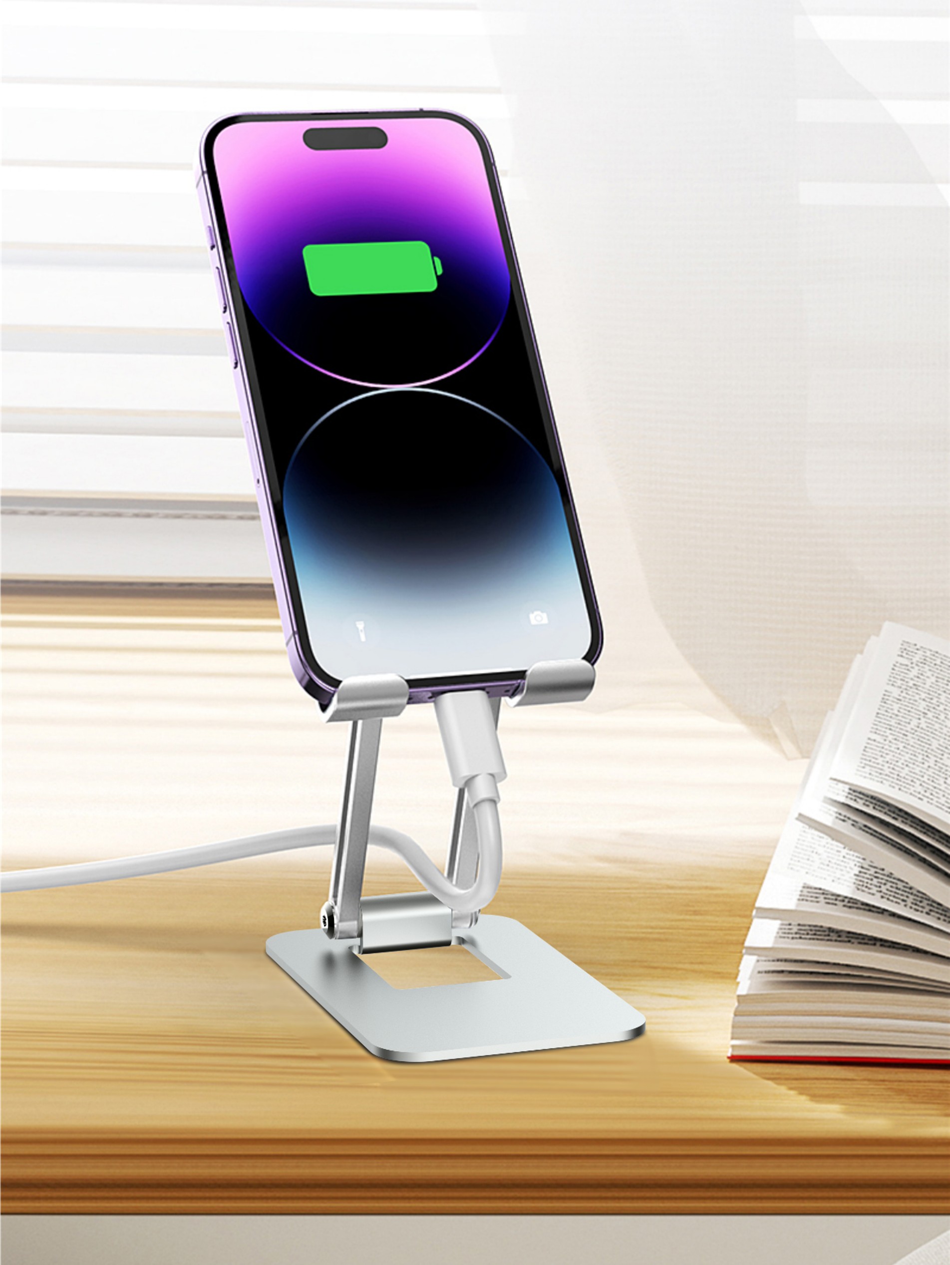 Sleek Fold Aluminum Phone Stand - Image 10