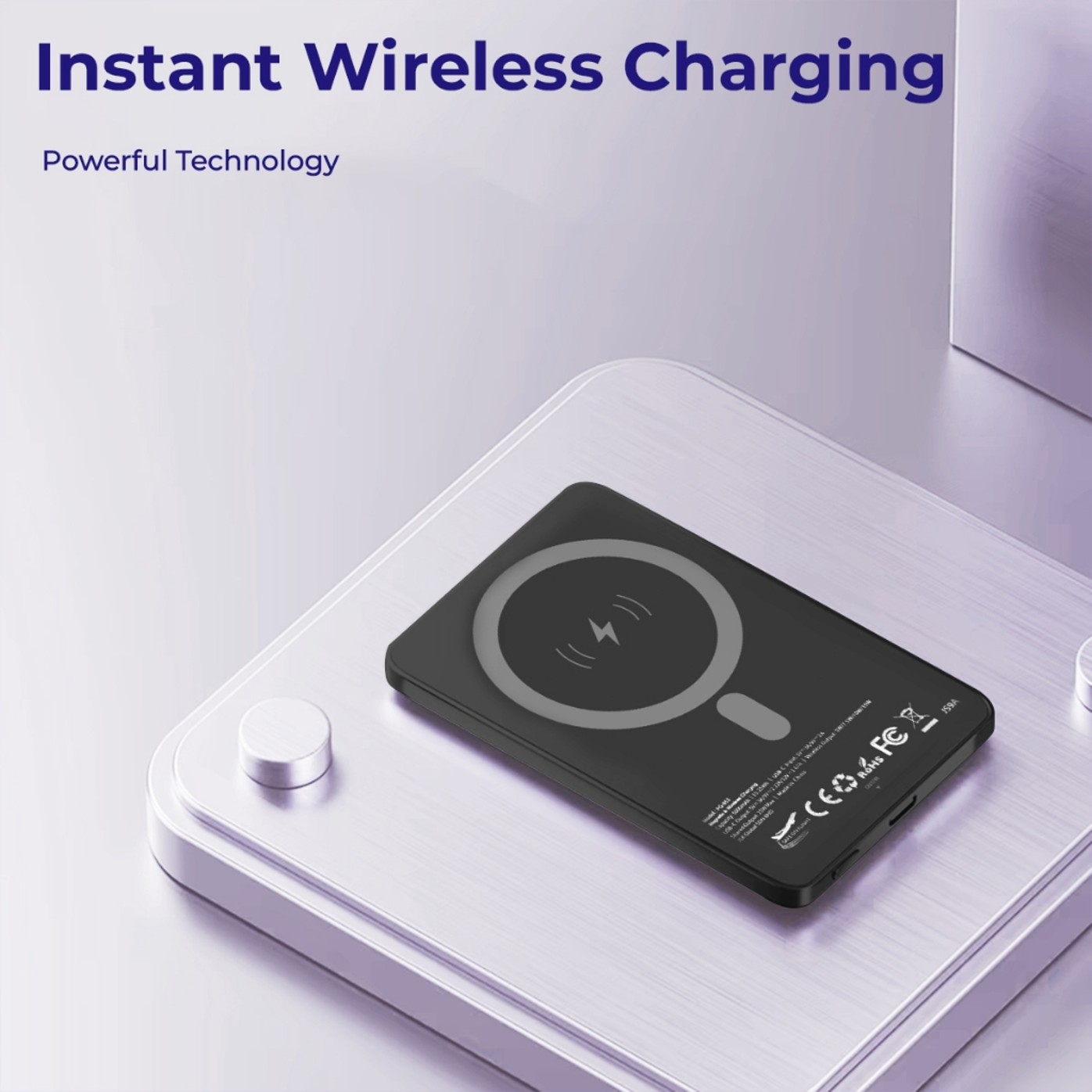 Ultra Alum Slim 5000mah Wireless Powerbank - Image 2