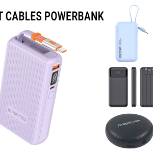 In Built Cables Powerbank