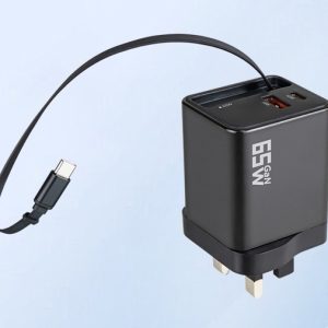 Gan65W Retract Wall Charger