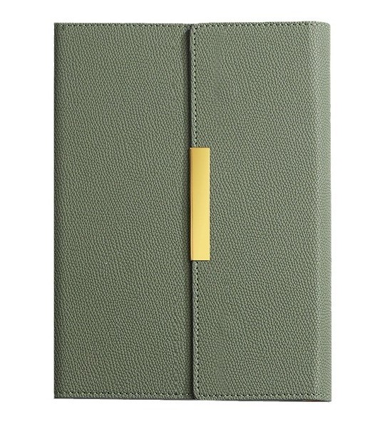Linea Gold Accent Leather Notebook - Image 3