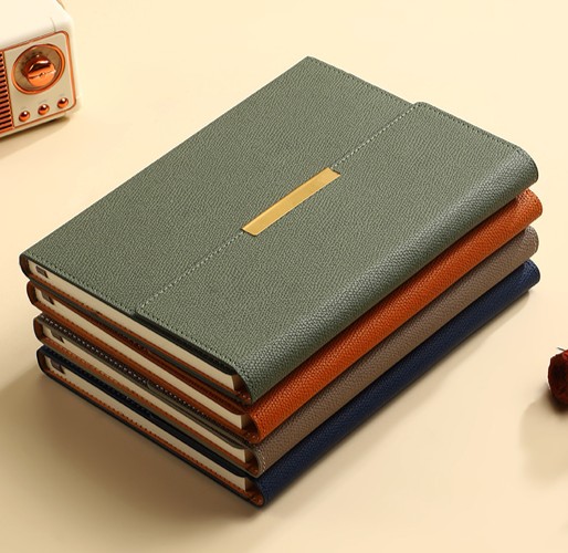 Linea Gold Accent Leather Notebook - Image 5