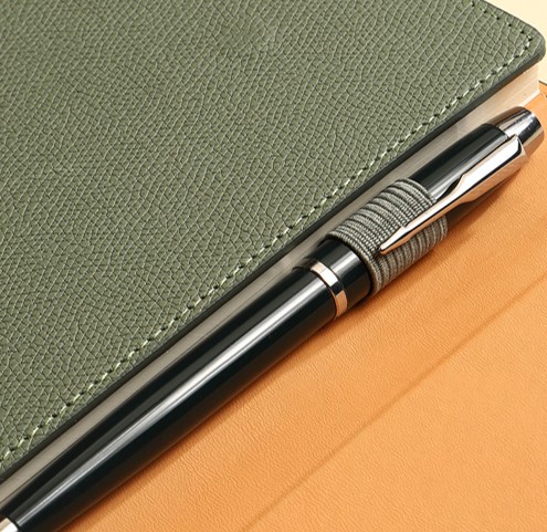 Linea Gold Accent Leather Notebook - Image 6