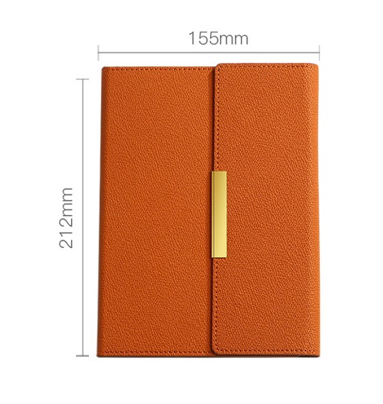 Linea Gold Accent Leather Notebook - Image 9