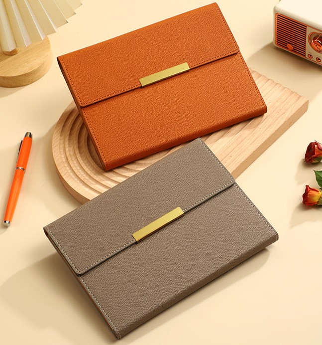 Linea Gold Accent Leather Notebook