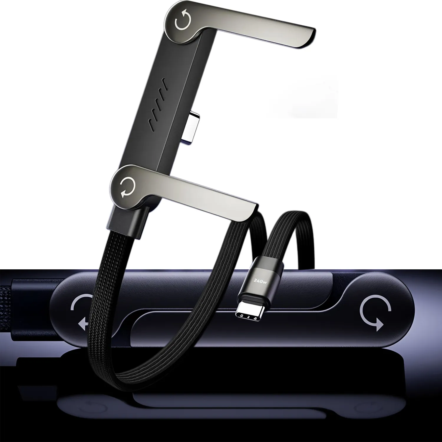 Braided 240W Phone Stand Cable - Image 5